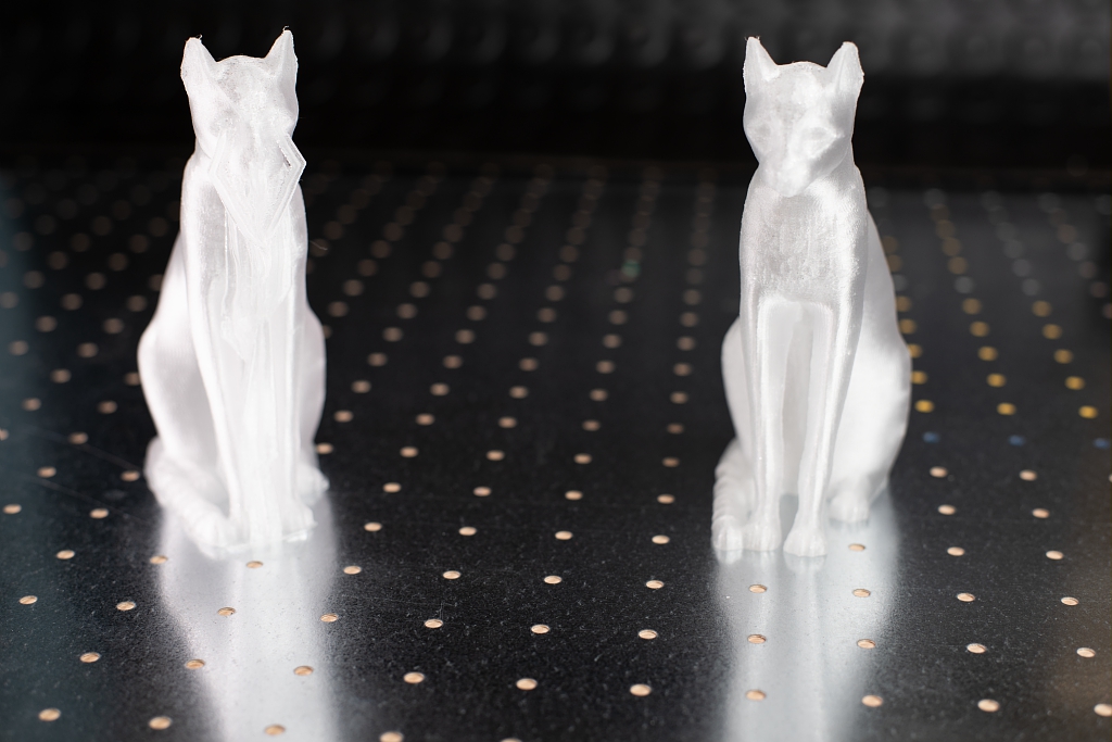 Exemple d'objets imprimés en 3D par l'équipe-projet MFX.