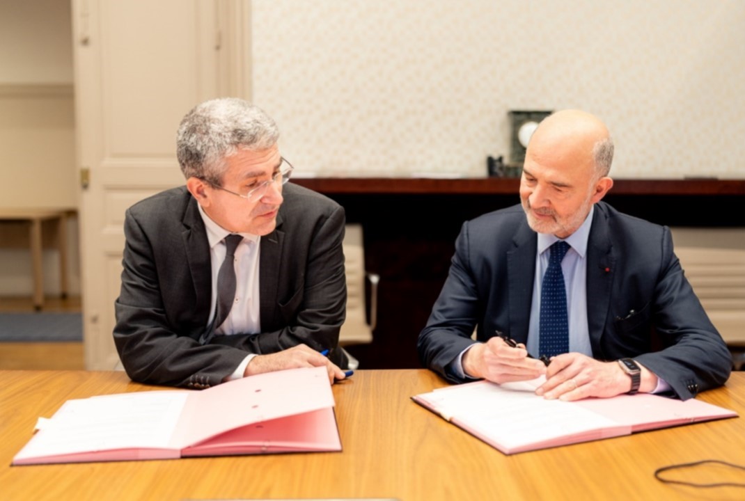 Photo de Bruno Sportisse et Pierre Moscovici